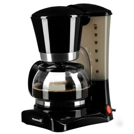 Filtru de cafea Hausberg HB-3650, 600 ml, 800 W, Negru